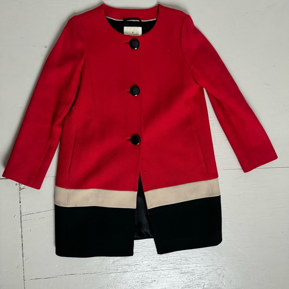 Kate Spade red classic coat